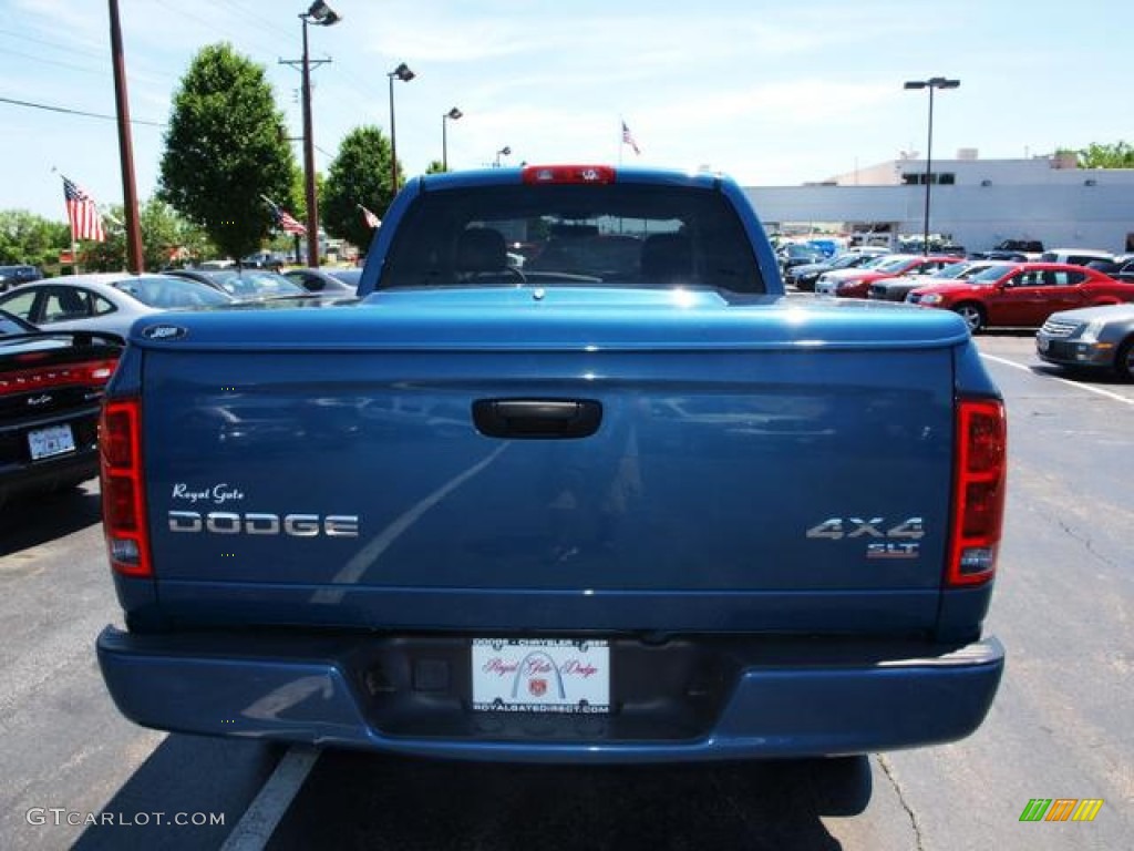 2003 Ram 1500 SLT Quad Cab 4x4 - Atlantic Blue Pearl / Dark Slate Gray photo #4