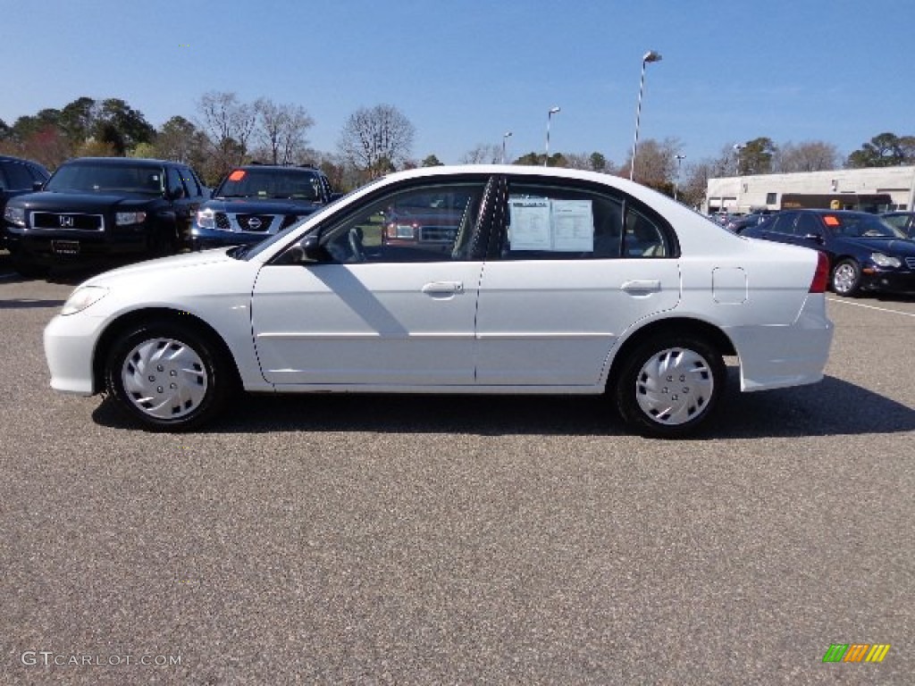 Taffeta White 2004 Honda Civic LX Sedan Exterior Photo #82495490