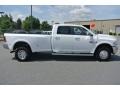 Bright White - 3500 Laramie Longhorn Crew Cab 4x4 Dually Photo No. 6