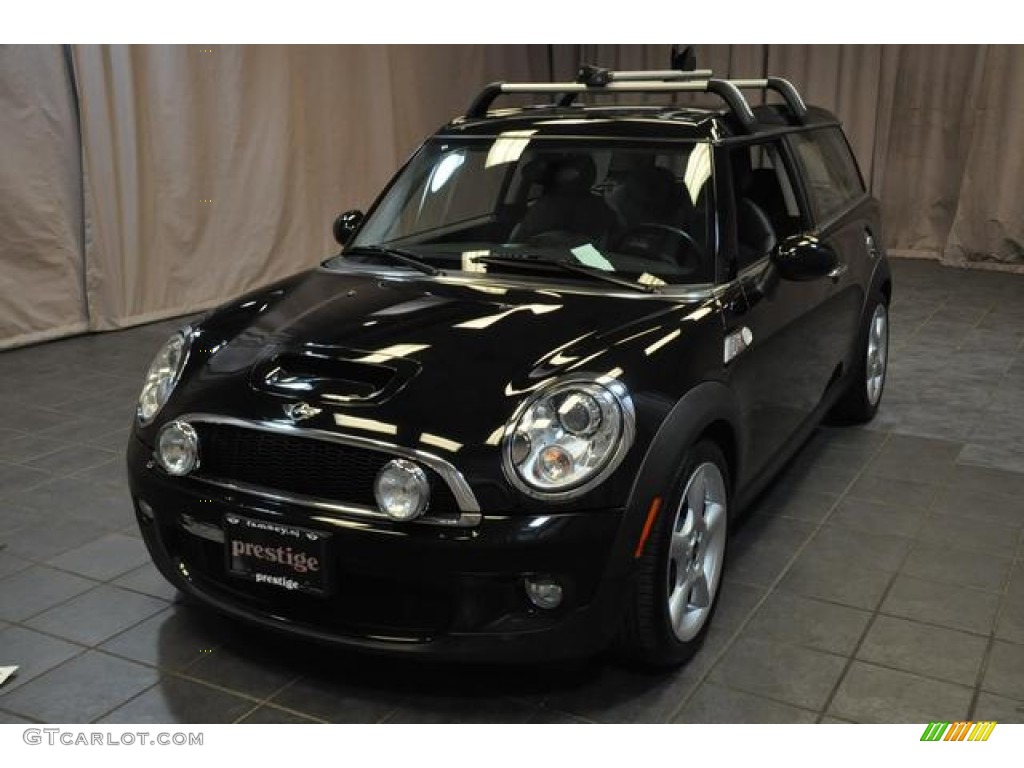 2010 Cooper S Clubman - Midnight Black Metallic / Grey/Carbon Black photo #1