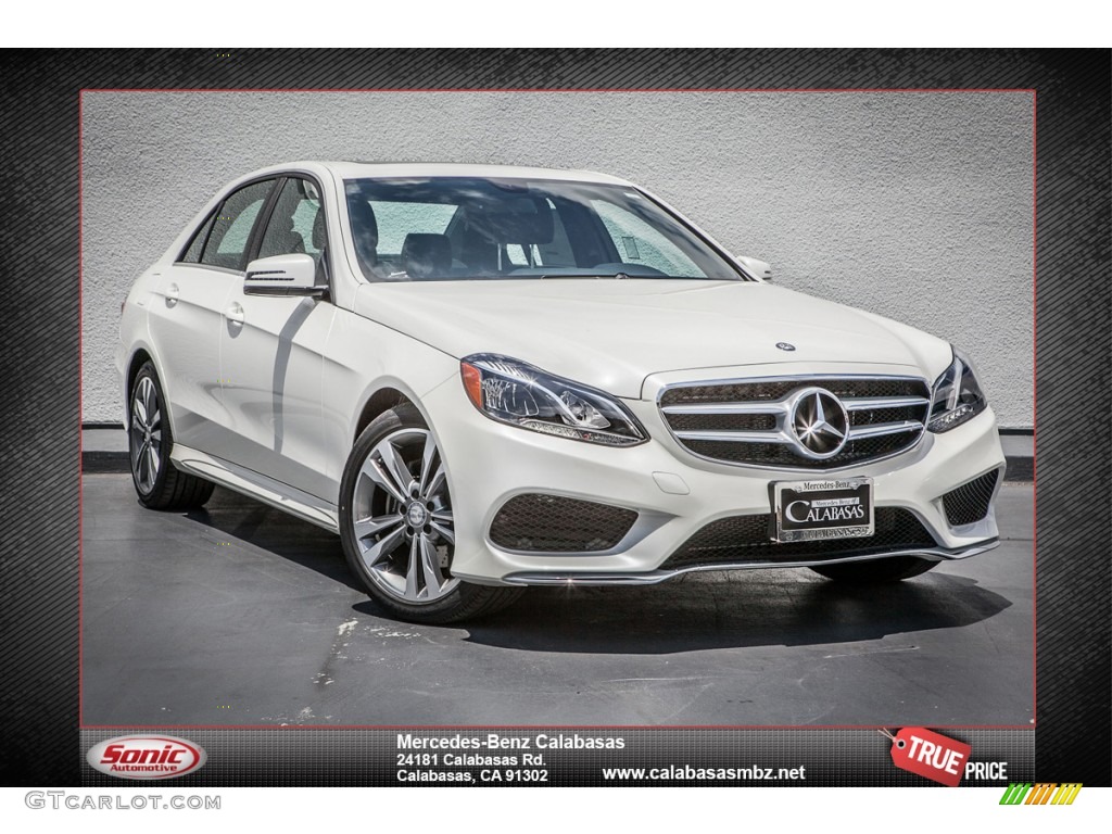 2014 E 350 Sport Sedan - Diamond White Metallic / Black photo #1