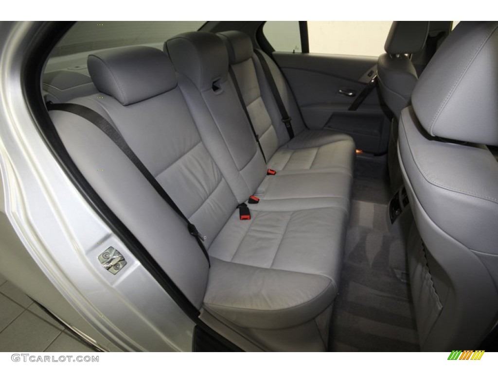 Grey Interior 2007 BMW 5 Series 530i Sedan Photo #82497067