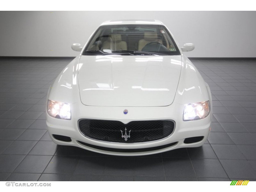 2007 Quattroporte Sport GT - Bianco White / Beige photo #6