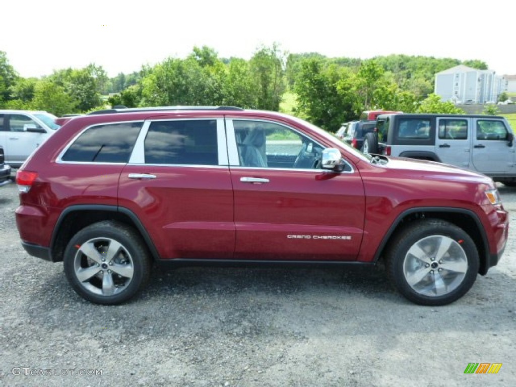 2014 Grand Cherokee Limited 4x4 - Deep Cherry Red Crystal Pearl / Morocco Black photo #6