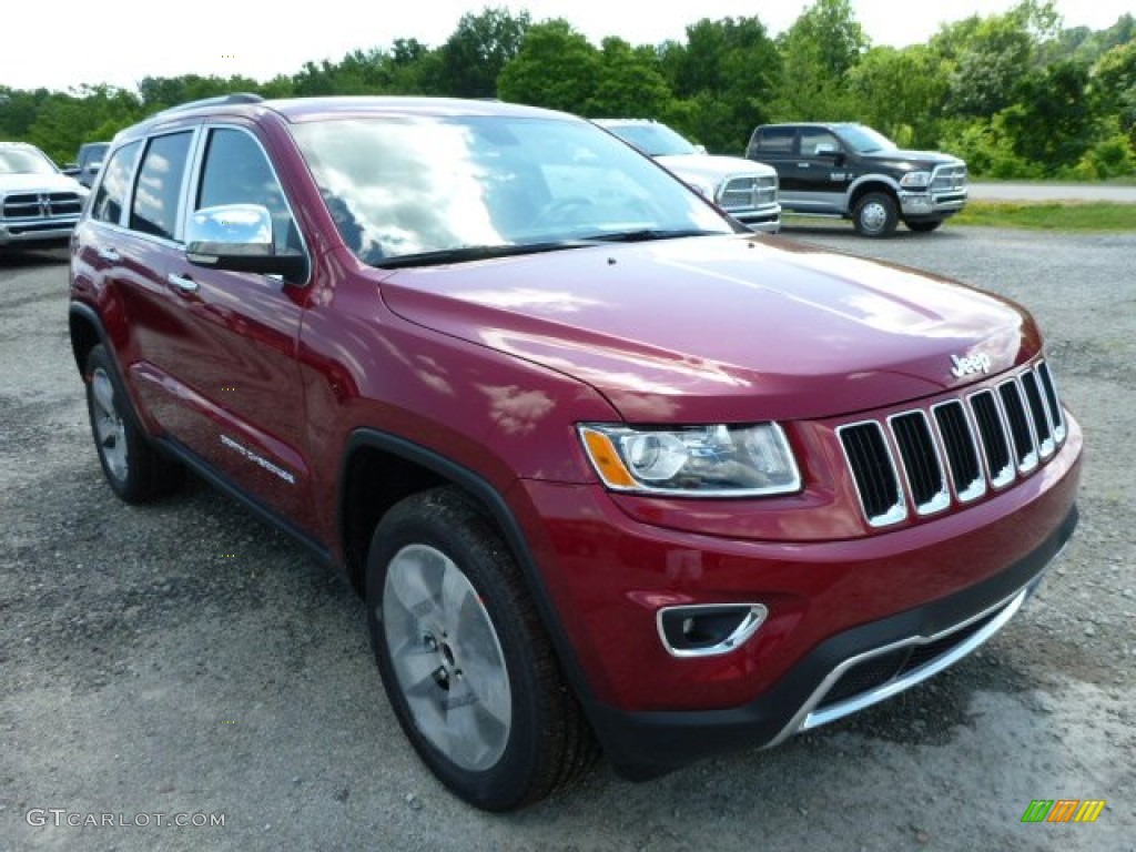 2014 Grand Cherokee Limited 4x4 - Deep Cherry Red Crystal Pearl / Morocco Black photo #7