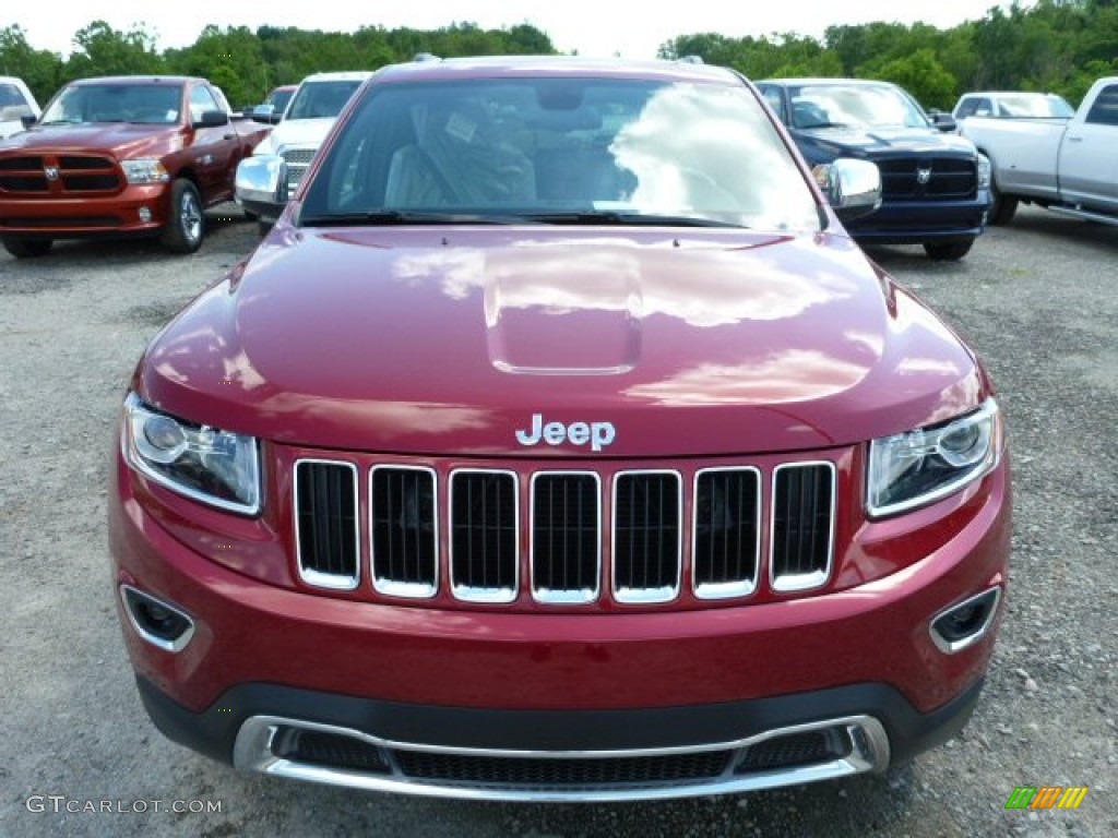 2014 Grand Cherokee Limited 4x4 - Deep Cherry Red Crystal Pearl / Morocco Black photo #8