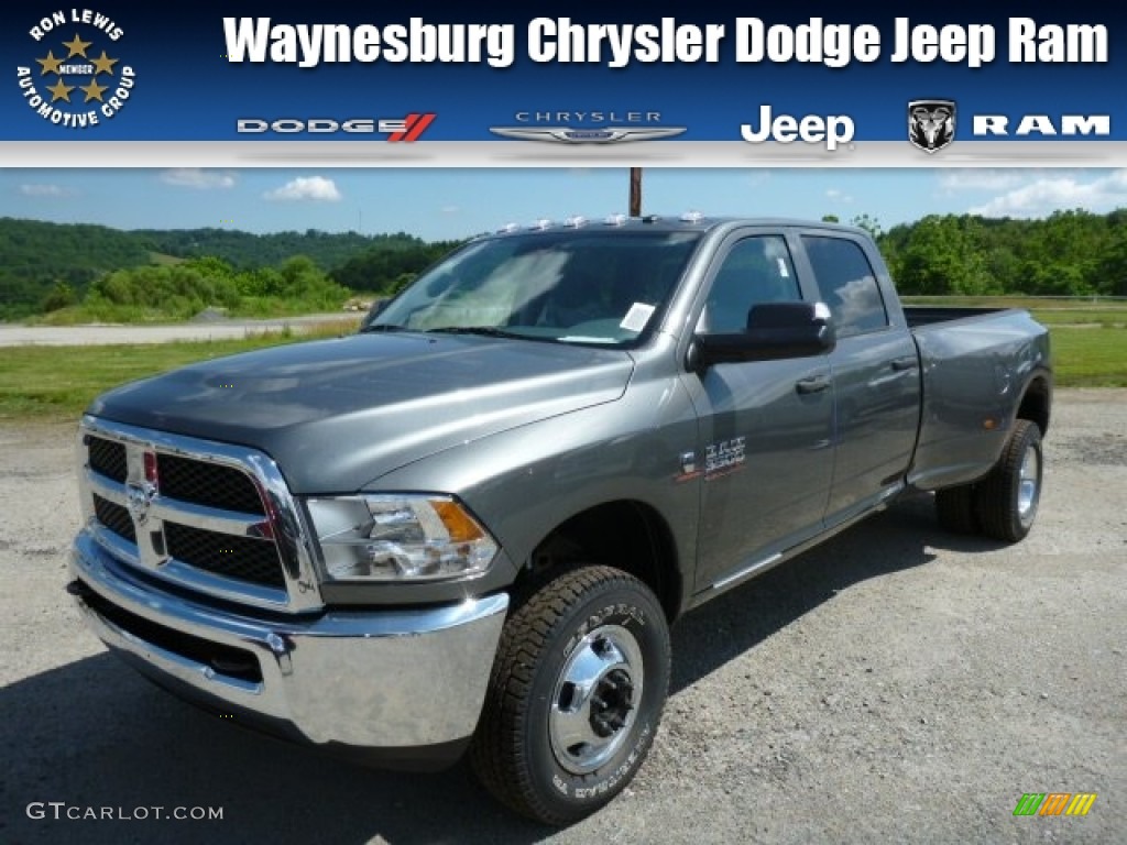 2013 3500 Tradesman Crew Cab 4x4 Dually - Mineral Gray Metallic / Black/Diesel Gray photo #1