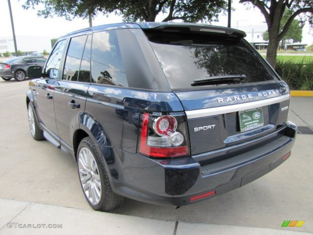 2012 Range Rover Sport HSE LUX - Buckingham Blue Metallic / Almond photo #8