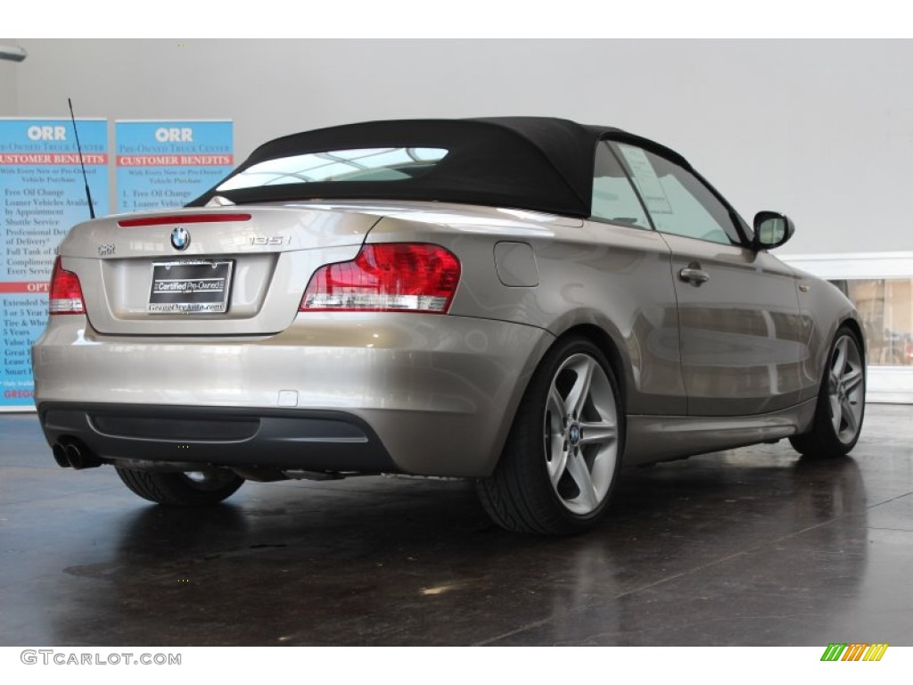 2011 1 Series 135i Convertible - Cashmere Silver Metallic / Black photo #4