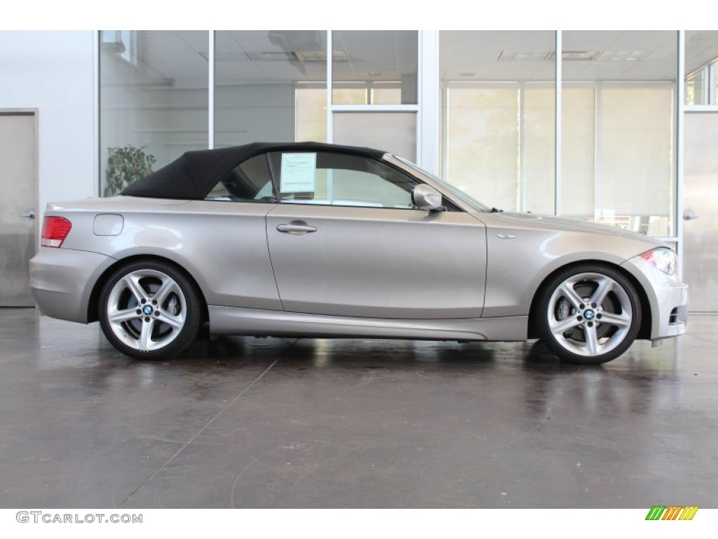 2011 1 Series 135i Convertible - Cashmere Silver Metallic / Black photo #7