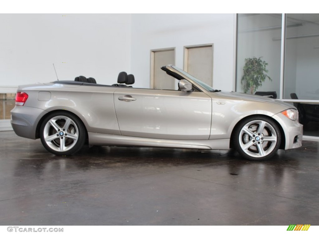 2011 1 Series 135i Convertible - Cashmere Silver Metallic / Black photo #11