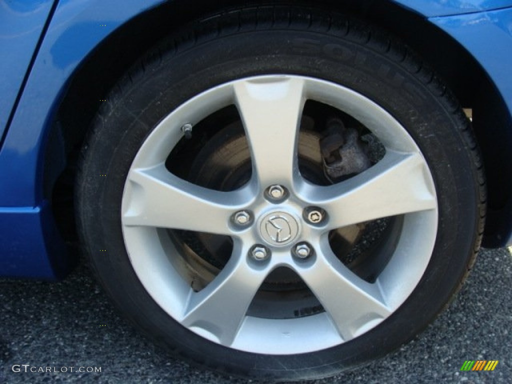 2004 MAZDA3 s Hatchback - Winning Blue Mica / Black photo #6
