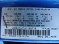 27B: Winning Blue Mica 2004 Mazda MAZDA3 s Hatchback Color Code
