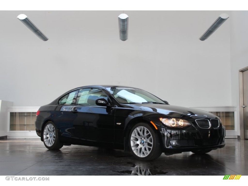 2010 3 Series 328i Coupe - Jet Black / Black photo #1