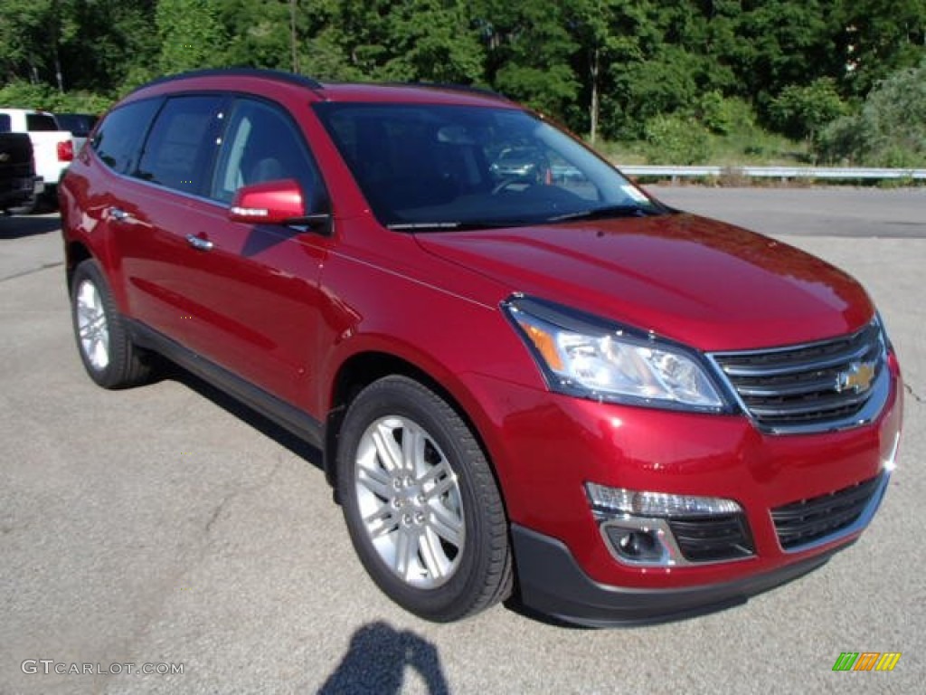 Crystal Red Tintcoat 2014 Chevrolet Traverse LT AWD Exterior Photo #82502118