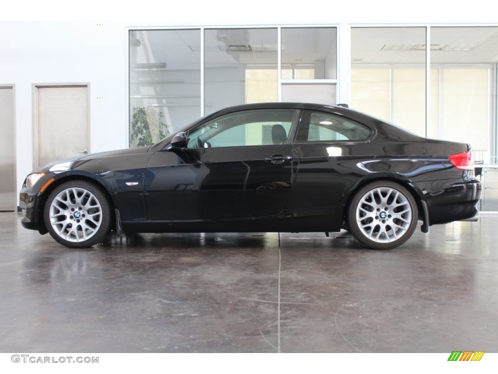 2010 3 Series 328i Coupe - Jet Black / Black photo #6