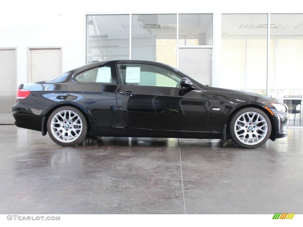 2010 3 Series 328i Coupe - Jet Black / Black photo #7