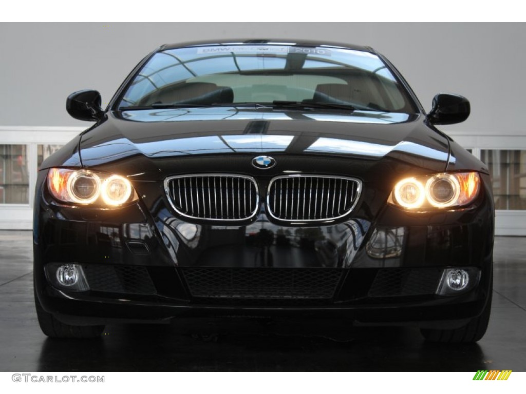 2010 3 Series 328i Coupe - Jet Black / Black photo #8