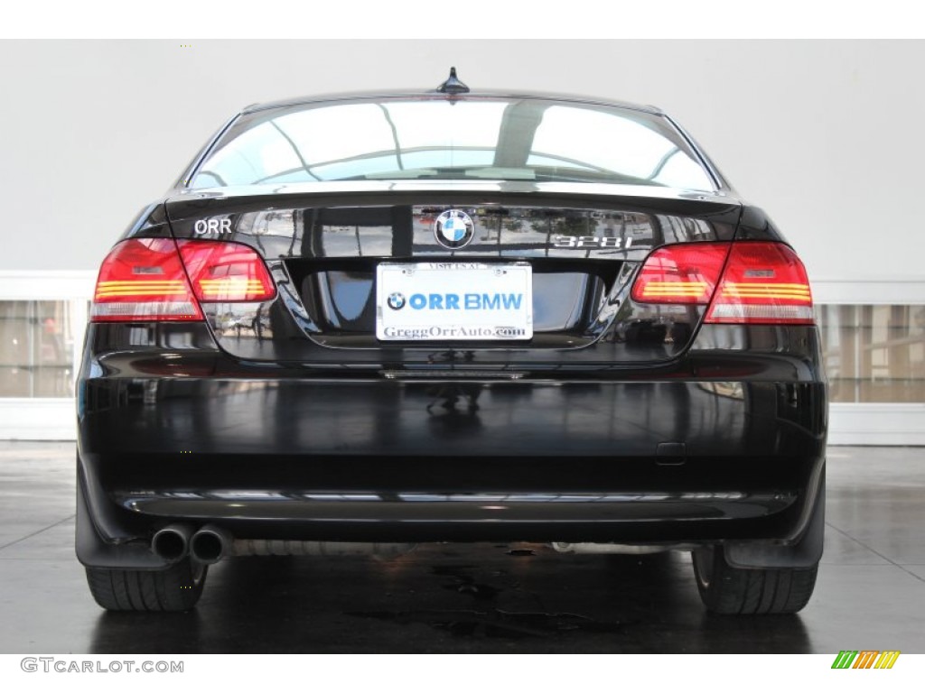 2010 3 Series 328i Coupe - Jet Black / Black photo #9
