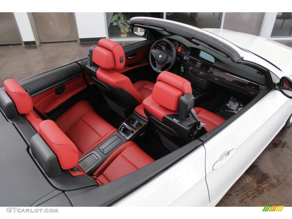 Coral Red/Black Interior 2012 BMW 3 Series 328i Convertible Photo #82502925