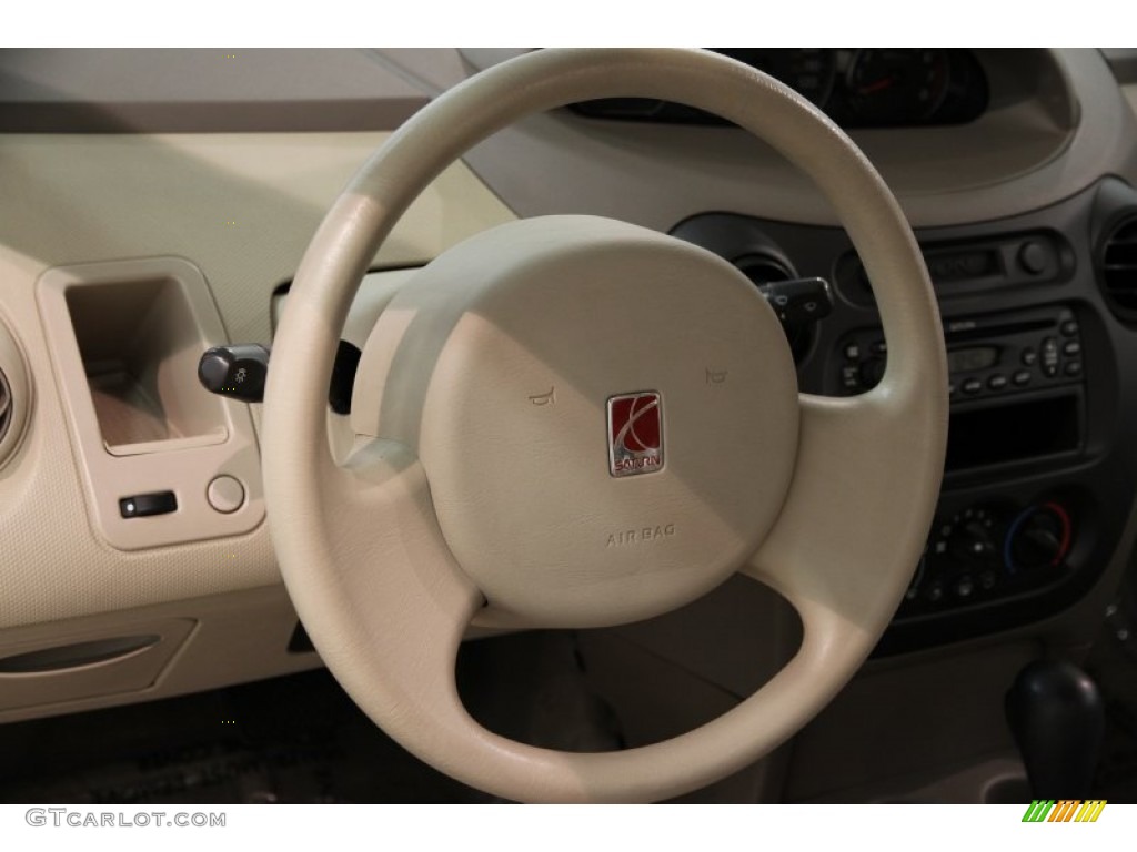 2003 Saturn ION 2 Sedan Tan Steering Wheel Photo #82503233