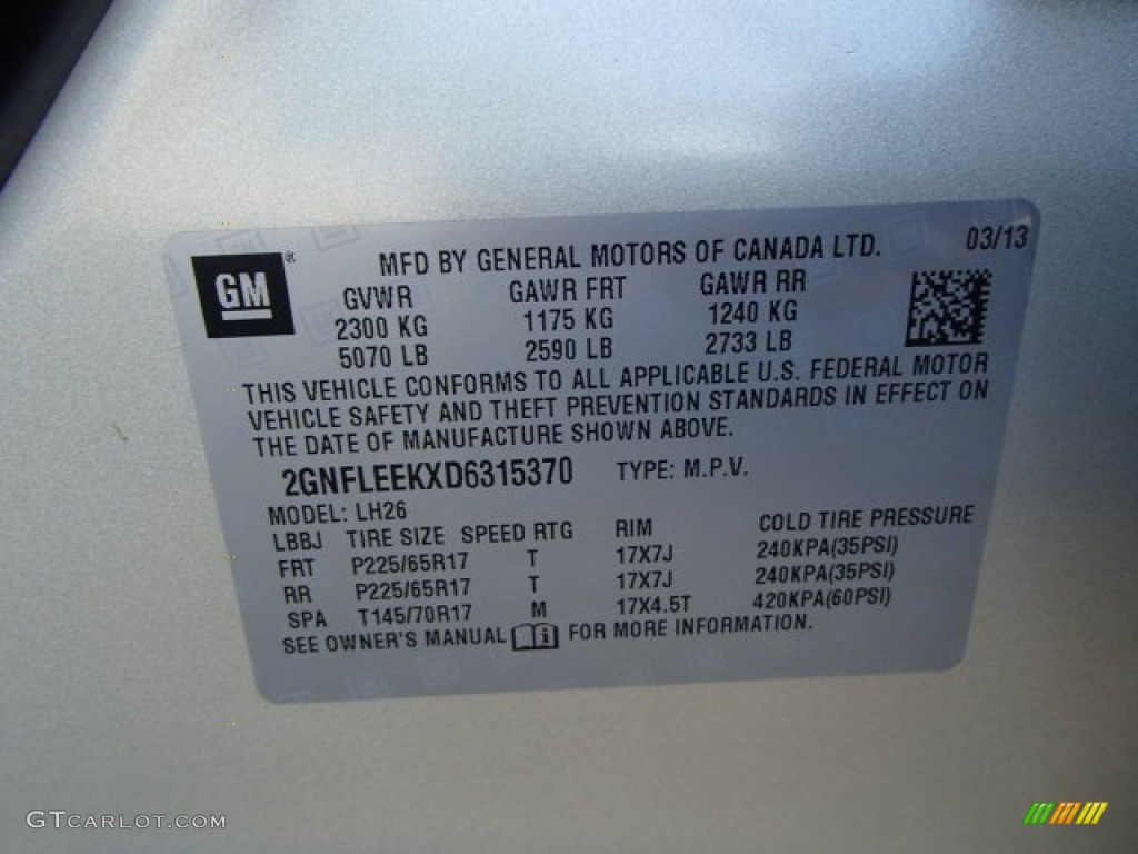 2013 Equinox LT AWD - Champagne Silver Metallic / Jet Black photo #20