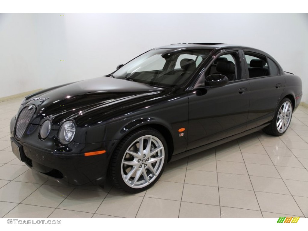 Ebony Black 2007 Jaguar S-Type R Sport Exterior Photo #82503913