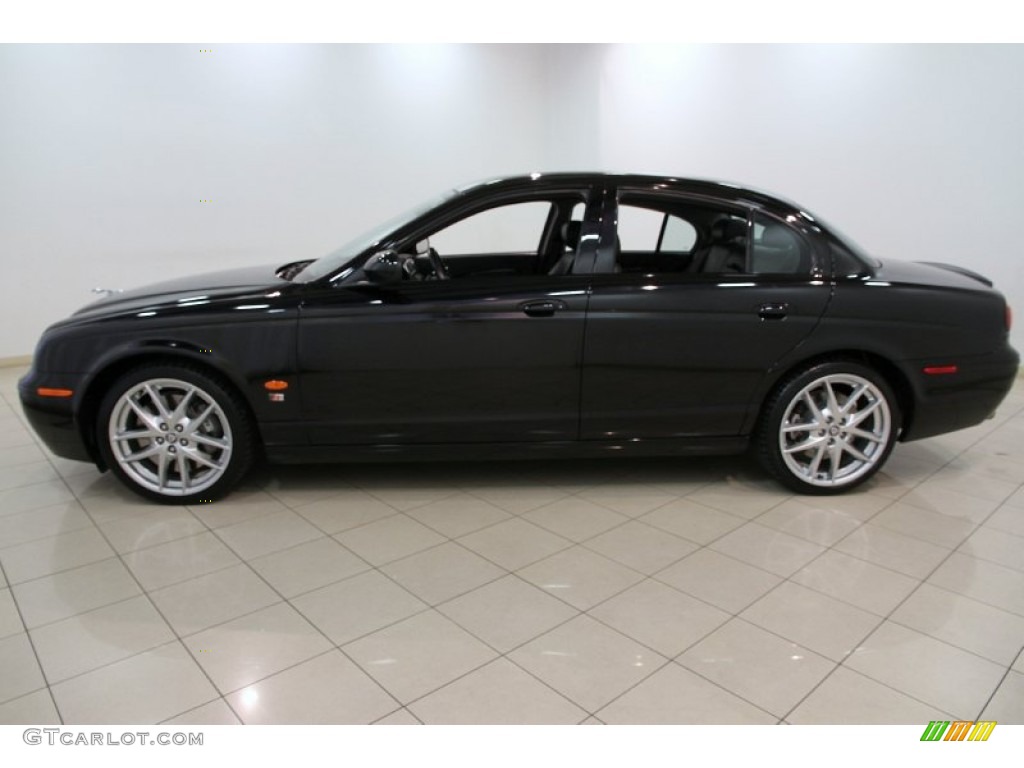 Ebony Black 2007 Jaguar S-Type R Sport Exterior Photo #82503933