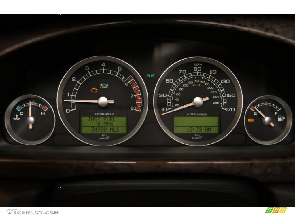 2007 Jaguar S-Type R Sport Gauges Photo #82504069