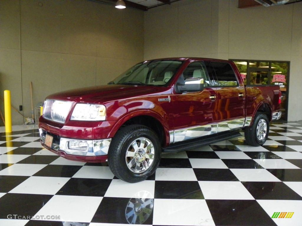 2006 Mark LT SuperCrew 4x4 - Dark Toreador Red Metallic / Dove Grey photo #3