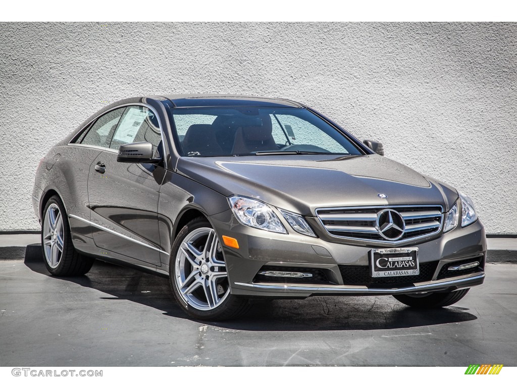 2013 E 350 Coupe - Olivine Grey Metallic / Natural Beige/Black photo #11