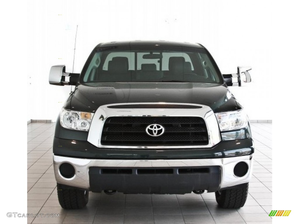 2008 Tundra Double Cab 4x4 - Timberland Green Mica / Graphite Gray photo #2