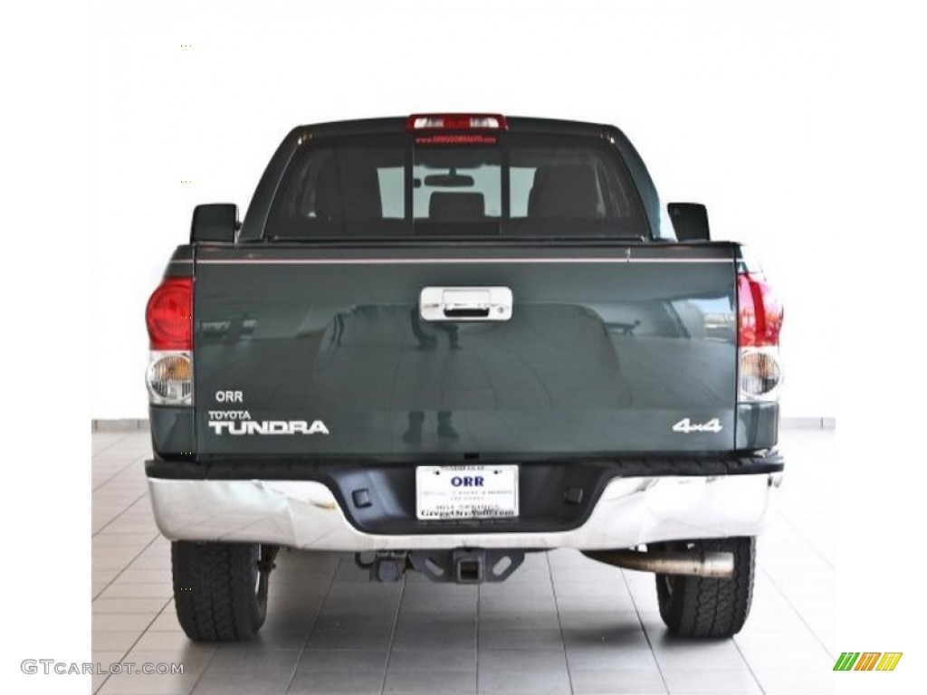 2008 Tundra Double Cab 4x4 - Timberland Green Mica / Graphite Gray photo #3