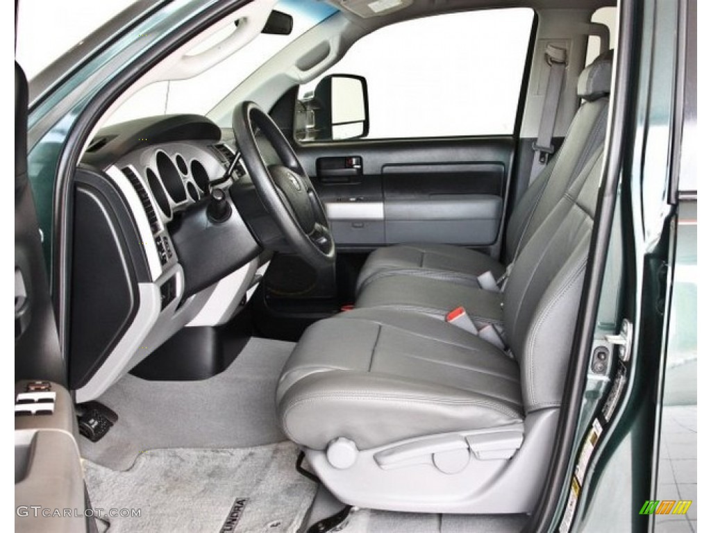 2008 Tundra Double Cab 4x4 - Timberland Green Mica / Graphite Gray photo #7
