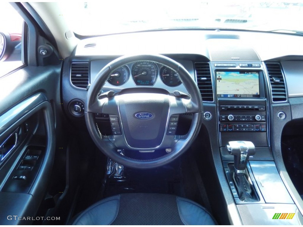 2010 Ford Taurus SHO AWD Charcoal Black Dashboard Photo #82506808