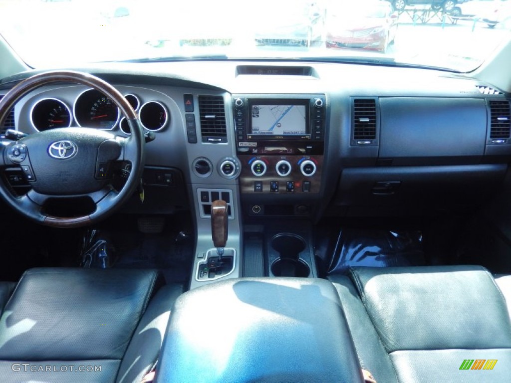 2010 Toyota Tundra Limited CrewMax 4x4 Black Dashboard Photo #82508289