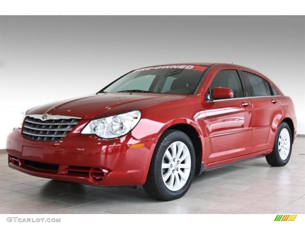 Inferno Red Crystal Pearl 2010 Chrysler Sebring Limited Sedan Exterior Photo #82508411
