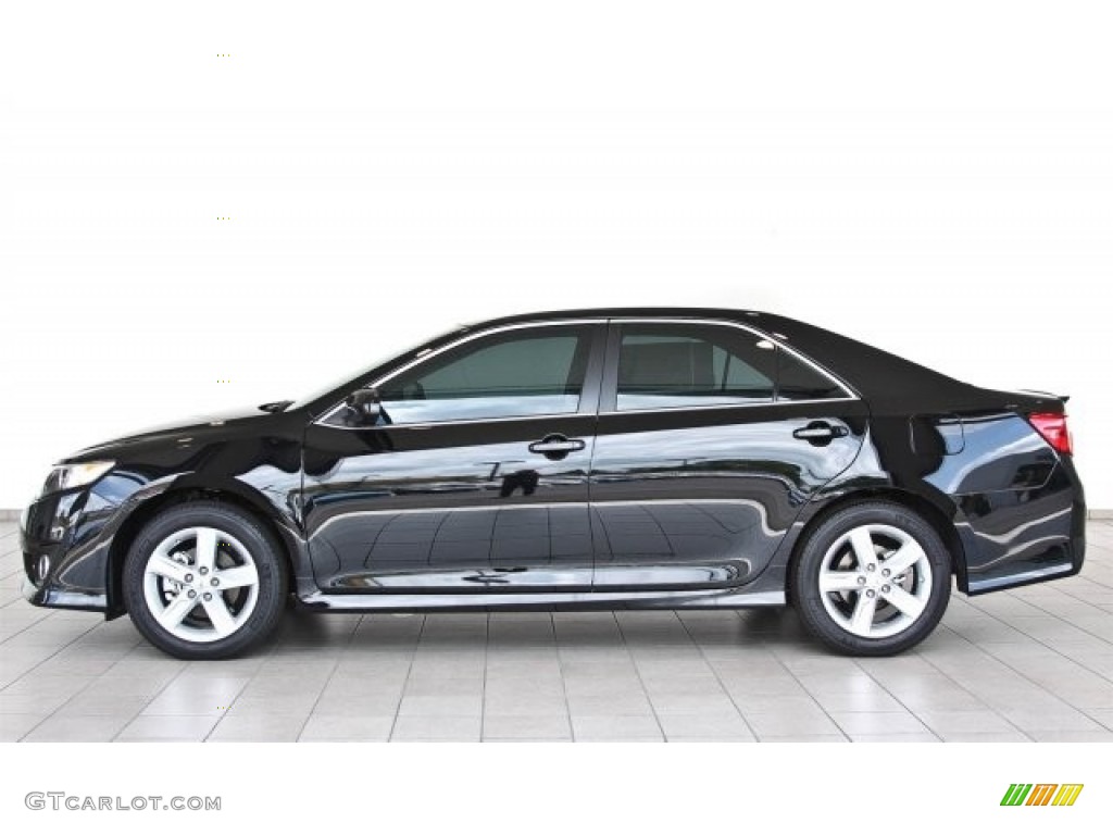 2013 Camry Hybrid XLE - Attitude Black Metallic / Ivory photo #2