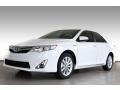 2013 Super White Toyota Camry Hybrid XLE  photo #1