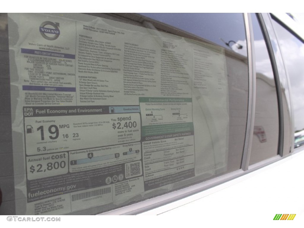 2013 Volvo XC90 3.2 R-Design Window Sticker Photo #82510836