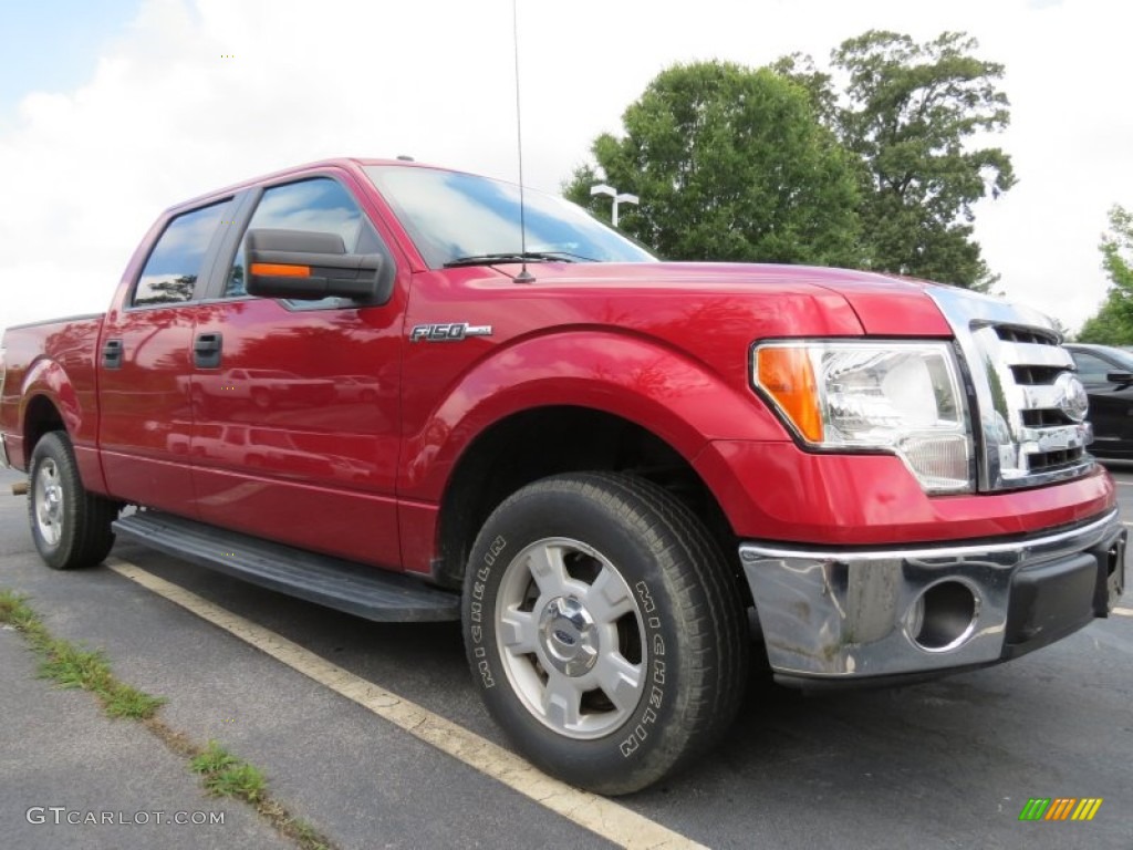 Red Candy Metallic 2010 Ford F150 XLT SuperCrew Exterior Photo #82511705