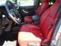 Rubicon 10th Anniversary Edition Red/Black Front Seat Photo for 2013 Jeep Wrangler Unlimited #82512008