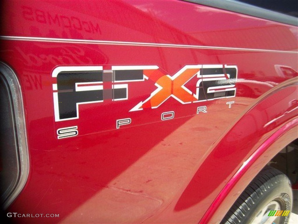 2010 F150 FX2 SuperCrew - Red Candy Metallic / Black photo #8