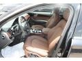 Nougat Brown Front Seat Photo for 2014 Audi A8 #82514962