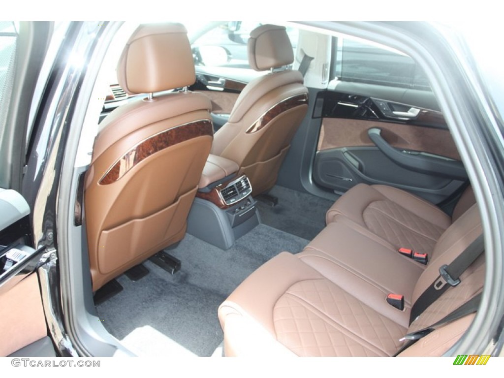 Nougat Brown Interior 2014 Audi A8 L TDI quattro Photo #82515000