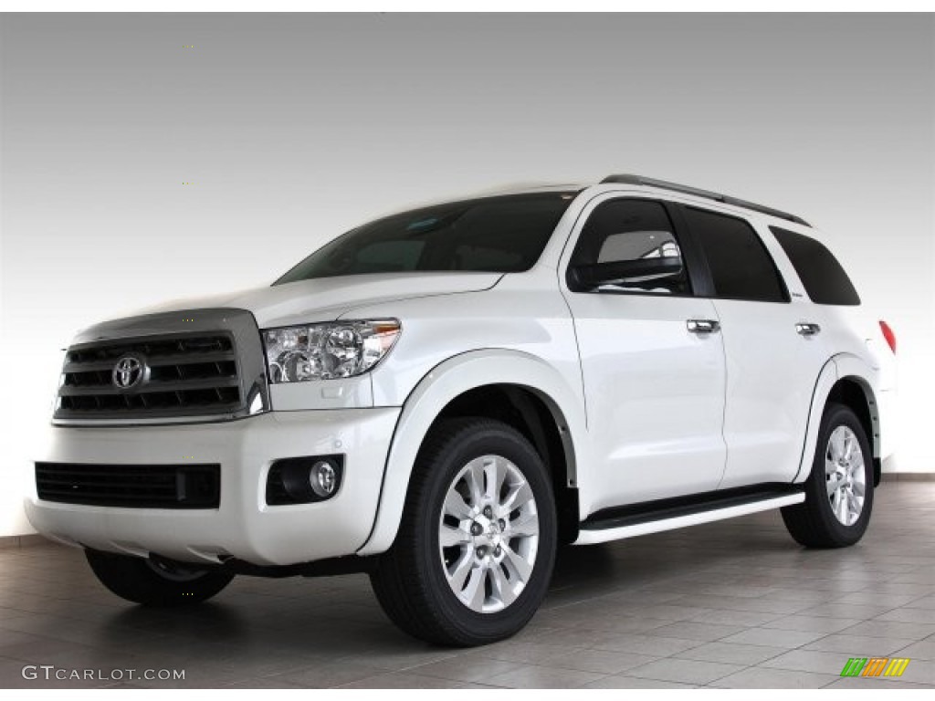 Super White 2013 Toyota Sequoia Platinum Exterior Photo #82515244
