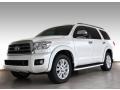 Super White 2013 Toyota Sequoia Platinum Exterior