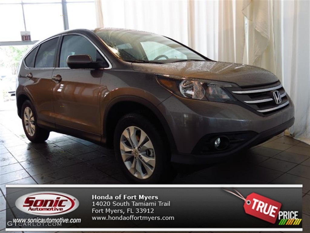 2013 CR-V EX - Urban Titanium Metallic / Black photo #1