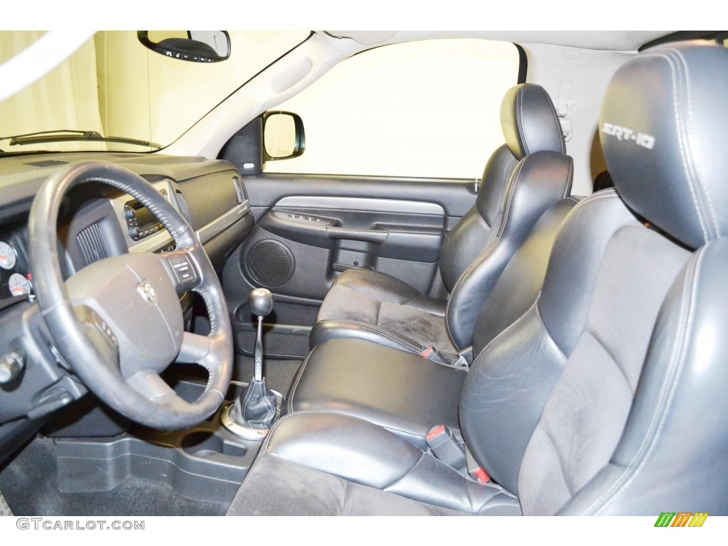 Dark Slate Gray Interior 2005 Dodge Ram 1500 SRT-10 Regular Cab Photo #82516063