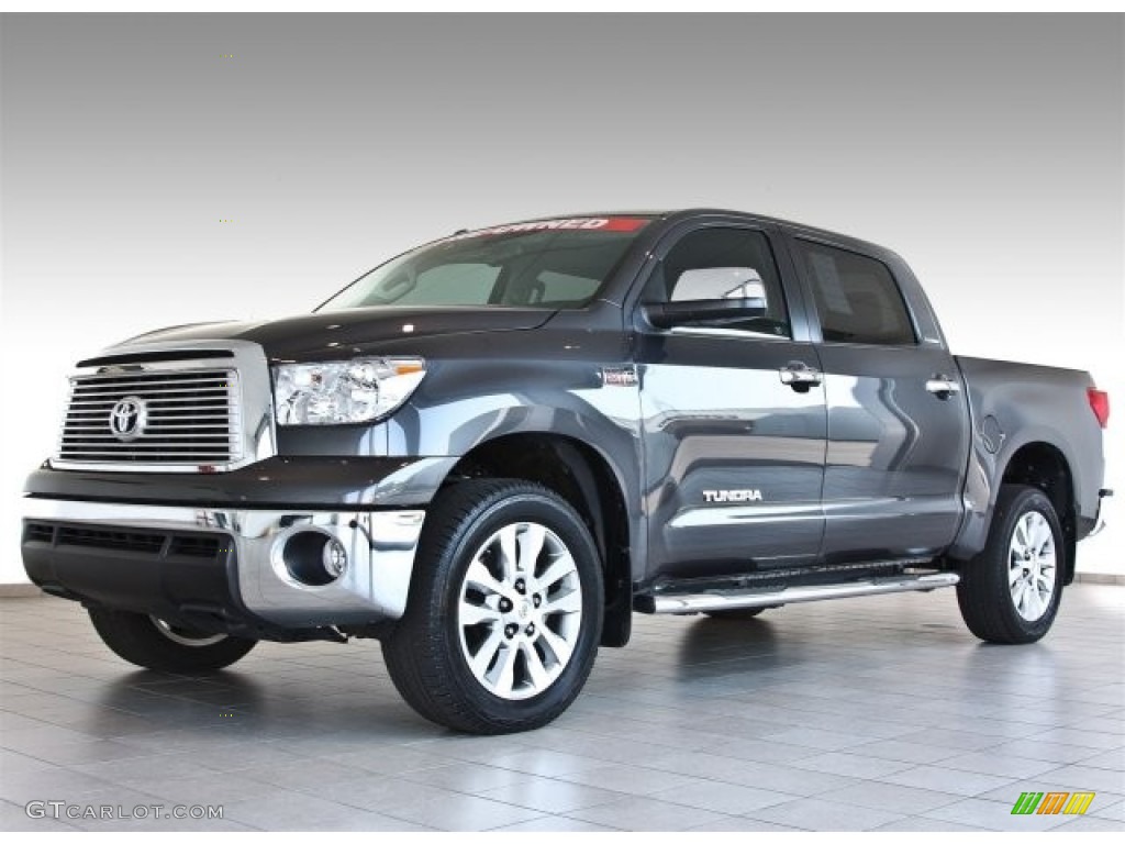 2012 Tundra Limited CrewMax 4x4 - Magnetic Gray Metallic / Red Rock photo #1